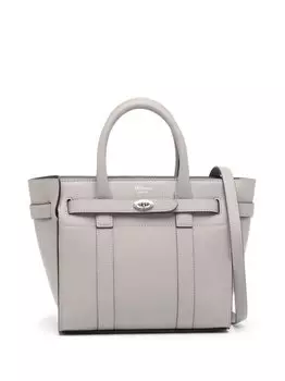 Маленькая сумка Bayswater на молнии Mulberry, серый