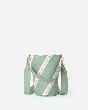 Маленькая сумка Candy из витой кожи с магнитной застежкой Mercules, цвет Verde Agua