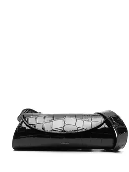 Маленькая сумка Cannolo через плечо Jil Sander, черный
