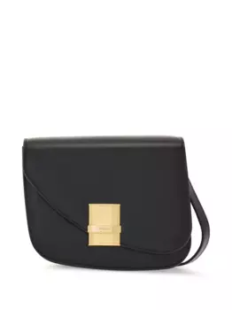 Маленькая сумка через плечо Asymmetric Ferragamo, черный