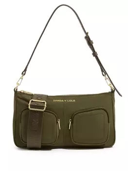 Маленькая сумка через плечо Bimba y Lola с карманом на молнии, зеленый