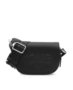 Маленькая сумка через плечо Brenda в форме полумесяца Tous, черный