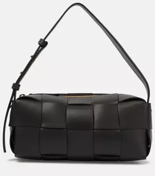 Маленькая сумка через плечо Brick Cassette Bottega Veneta, черный