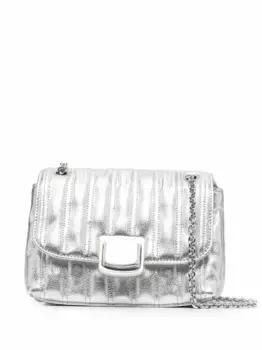 Маленькая сумка через плечо Brioche Longchamp, серебяный