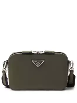 Маленькая сумка через плечо Brique Prada, зеленый
