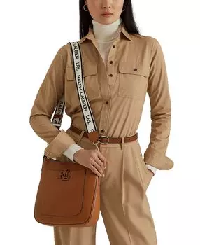 Маленькая сумка через плечо Cameryn из шагреневой кожи Lauren Ralph Lauren