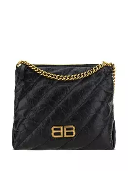 Маленькая сумка через плечо Crush Balenciaga, черный
