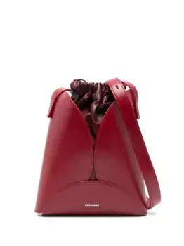 Маленькая сумка через плечо Curve JIL SANDER, красный