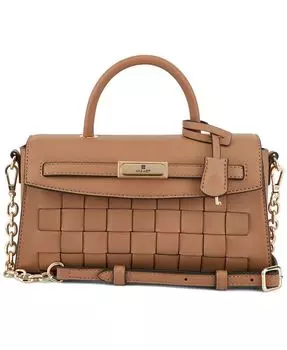 Маленькая сумка через плечо Dax с клапаном Nine West, тан/бежевый