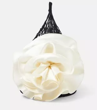 Маленькая сумка через плечо devana с цветочной аппликацией Magda Butrym, черный