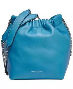 Маленькая сумка через плечо Donna Karan Rosedale с цепочкой Donna Karan New York, синий