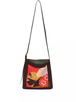 Маленькая сумка через плечо DRIES VAN NOTEN Hobo, коричневый