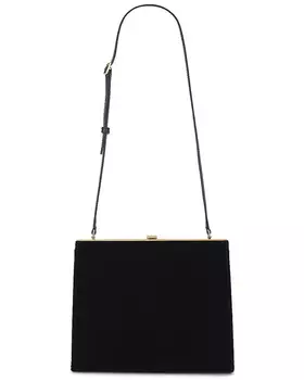 Маленькая сумка через плечо Gaia Saint Laurent, цвет Noir