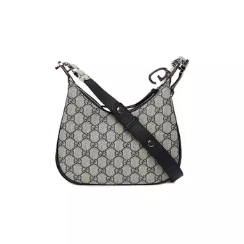Маленькая сумка через плечо Gucci Attache, Бежевый