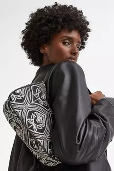 Маленькая сумка через плечо H&amp;M, черный/узор