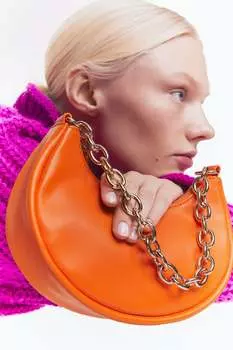Маленькая сумка через плечо H&M, оранжевый