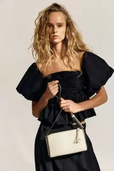 Маленькая сумка через плечо H&M, бежевый