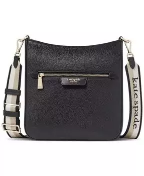 Маленькая сумка через плечо Hudson из шагреневой кожи Kate Spade New York, зеленый