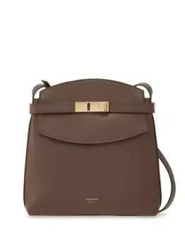 Маленькая сумка через плечо Hug Ferragamo, коричневый