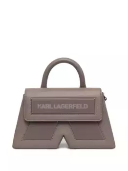 Маленькая сумка через плечо Icon K KARL LAGERFELD, серый