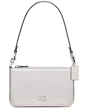 Маленькая сумка через плечо из перекрестной кожи Coach, черный