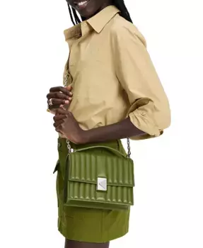 Маленькая сумка через плечо из стеганой кожи с цепочкой Deco kate spade new york, зеленый