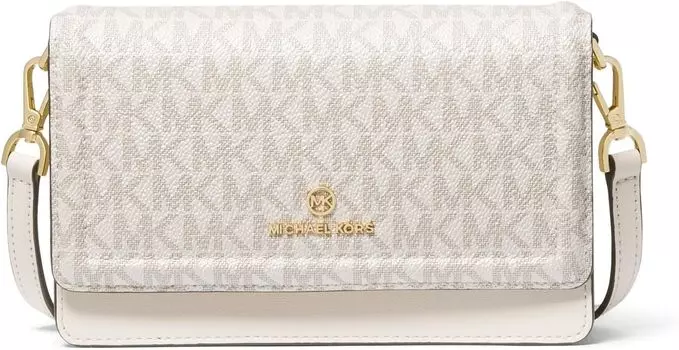 Маленькая сумка через плечо Jet Set Charm для телефона MICHAEL Michael Kors, цвет Vanilla/Cream