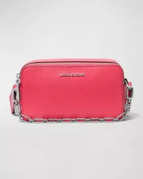 Маленькая сумка через плечо Jet Set с двойной цепочкой на молнии MICHAEL Michael Kors