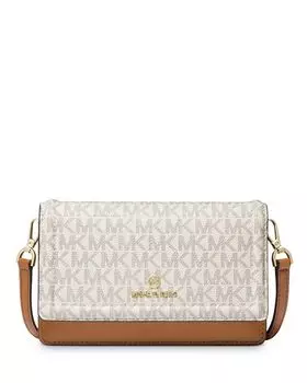 Маленькая сумка через плечо Jet Set Charm для телефона Michael Kors, цвет Tan/Beige