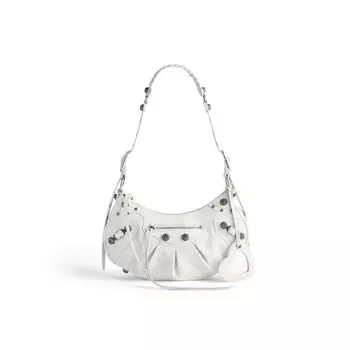 Маленькая сумка через плечо Le Cagole BALENCIAGA, белый