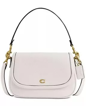 Маленькая сумка через плечо Legacy из шагреневой кожи Coach, коричневый
