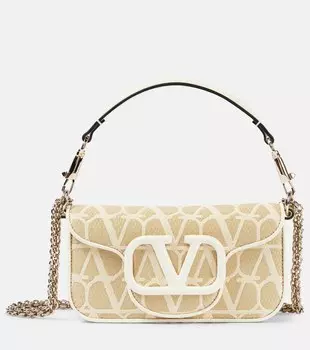 Маленькая сумка через плечо loc toile iconographe Valentino Garavani, бежевый