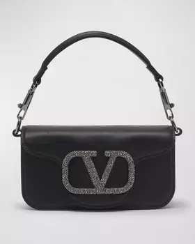 Маленькая сумка через плечо Loco VLOGO из телячьей кожи Valentino Garavani