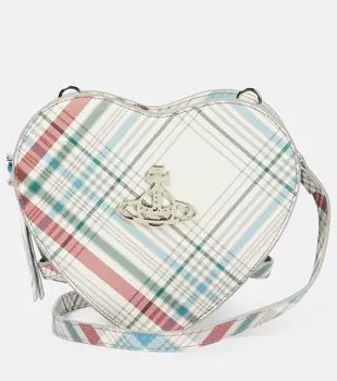 Сумка Vivienne Westwood Louise small tartan faux leather crossbody, мультиколор