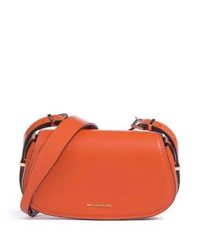 Маленькая сумка через плечо Lydia из мелкозернистой коровьей кожи Michael Kors, оранжевый