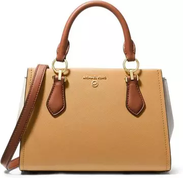 Маленькая сумка через плечо Мэрилин MICHAEL Michael Kors, цвет Pale Peanut/Luggage