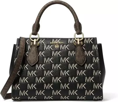 Маленькая сумка через плечо Мэрилин MICHAEL Michael Kors, цвет Brown/Black