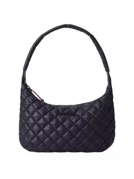 Маленькая сумка через плечо Metro из стеганого нейлона MZ Wallace, черный