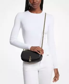 Маленькая сумка через плечо Mila East West с цепочкой Michael Kors, черный