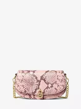 Маленькая сумка через плечо Mila с тиснением под змею Michael Kors, красный