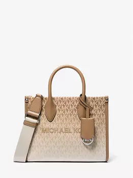 Маленькая сумка через плечо Mirella с фирменным логотипом и эффектом омбре Michael Kors, коричневый