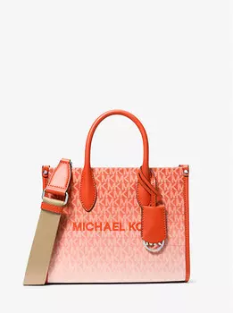 Маленькая сумка через плечо Mirella с фирменным логотипом и эффектом омбре Michael Kors, красный
