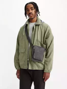 Маленькая сумка через плечо на молнии Levi's, серый