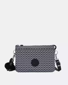 Маленькая сумка через плечо на молнии Kipling, черный