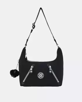 Маленькая сумка через плечо на молнии Kipling, черный