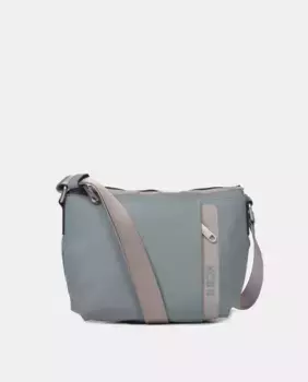 Маленькая сумка через плечо на молнии Kcb, цвет Gris Azulado