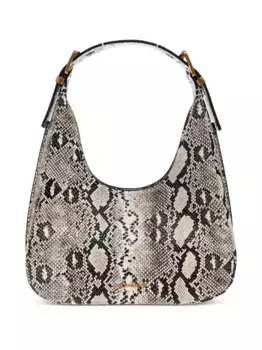 Маленькая сумка через плечо Nolita из змеиной кожи Michael Michael Kors, серый