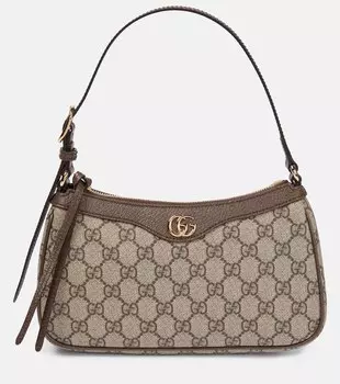 Маленькая сумка через плечо Ophidia GG Supreme Gucci, бежевый