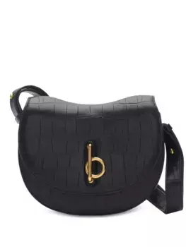 Маленькая сумка через плечо Rocking Horse BURBERRY, черный
