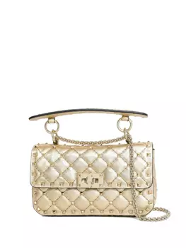 Маленькая сумка через плечо Rockstud Spike Valentino Garavani, нейтральный